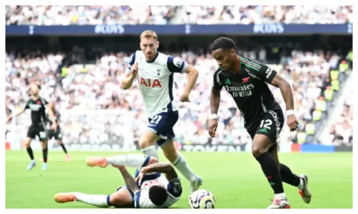 EPL: VAR reveals why Timber was not sent off in Arsenal's 1-0 win at Tottenham