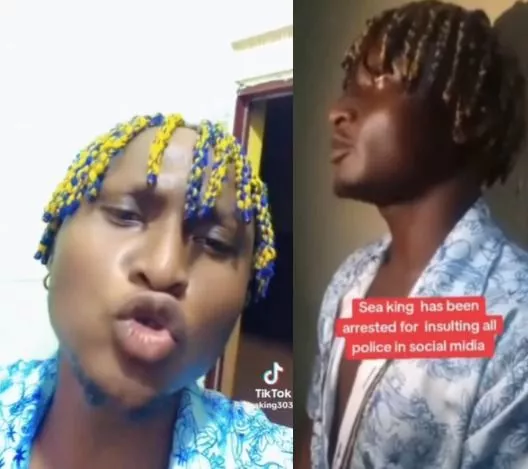 Tiktoker, Seaking, picked up by security agents hours after hurling insults on President Tinubu, Governor Sanwo-Olu and IGP Egbetokun (Video)