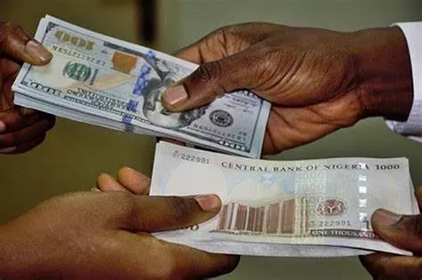 New exchange rate as naira falls against US dollar, pound, euro in official, black markets