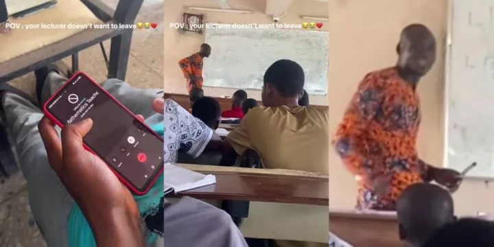 Student calls lecturer during math class to force him to end long lecture, video shocks internet