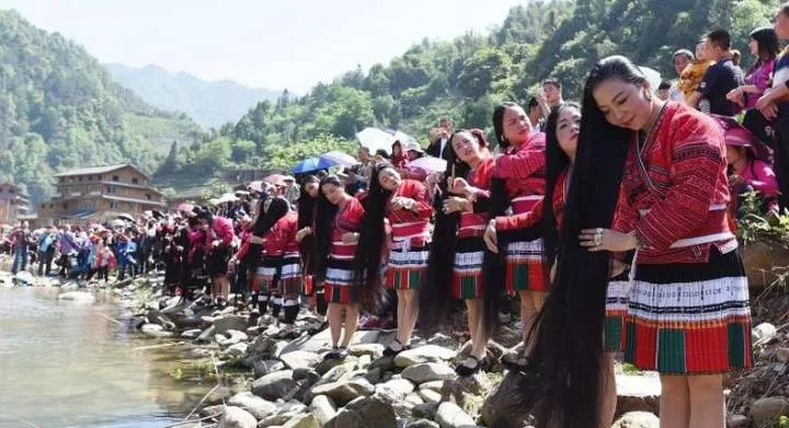 The Chinese village with the world's longest-haired women