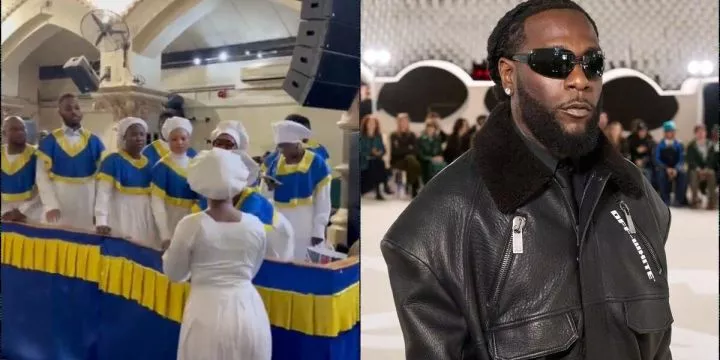 Outrage as church choir performs Burna Boy's 'Lambo' freestyle