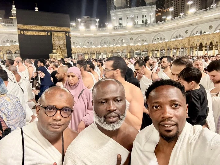 Super Eagles Captain, Ahmed Performs Umrah In Mecca (See Photos)