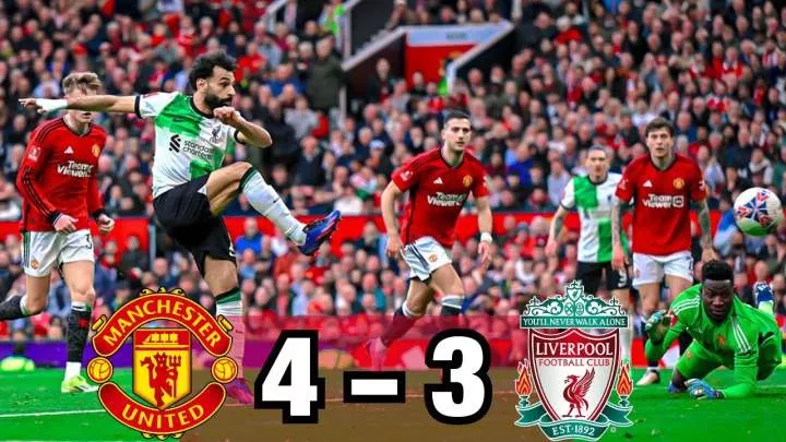 Manchester United 4 - 3 Liverpool (Mar-17-2024) FA Cup Quarter Finals Highlights
