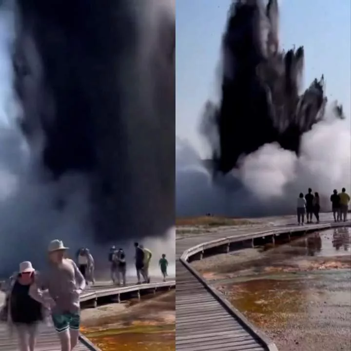 Tourists flee as explosion rocks US national park (videos)
