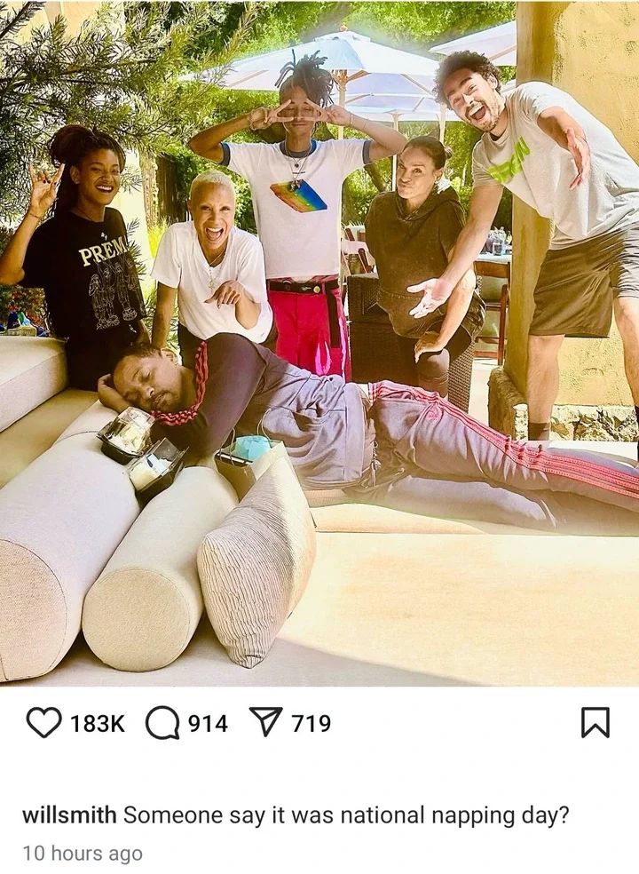 Will Smith shares cute photo with his ex-wife, current wife, and all their kids