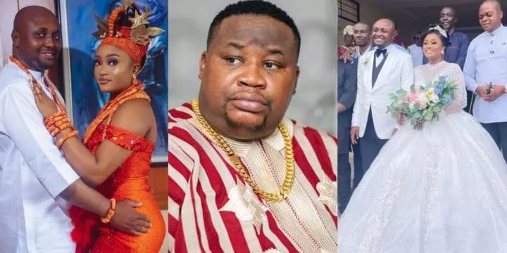 "E pain me oh" - Cubana Chief Priest recalls attending wedding, writes about Isreal DMW and his estranged wife, Sheila
