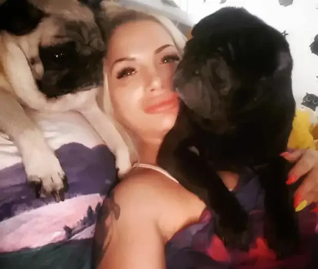 Tragic dog owner, 34, eaten by her pet pugs after dying in apartment (Photos)