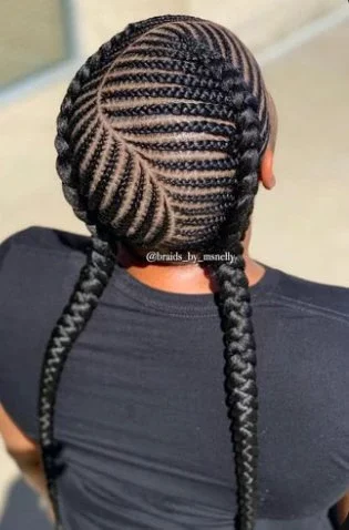 Fascinating Ghana braids hairstyles that stands out.