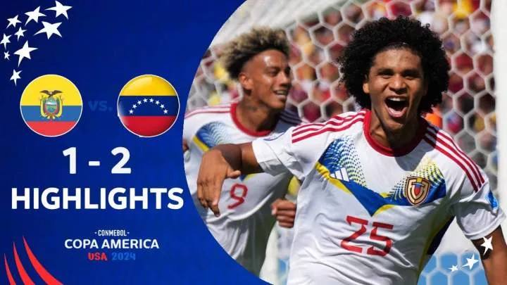 Ecuador 1 - 2 Venezuela (Jun-22-2024) Copa America Highlights