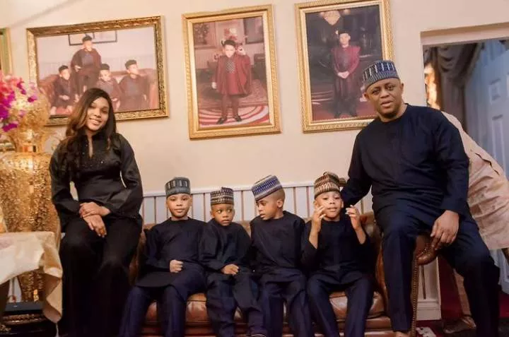 FFK throws birthday party for triplets, replaces ex-wife with mystery woman