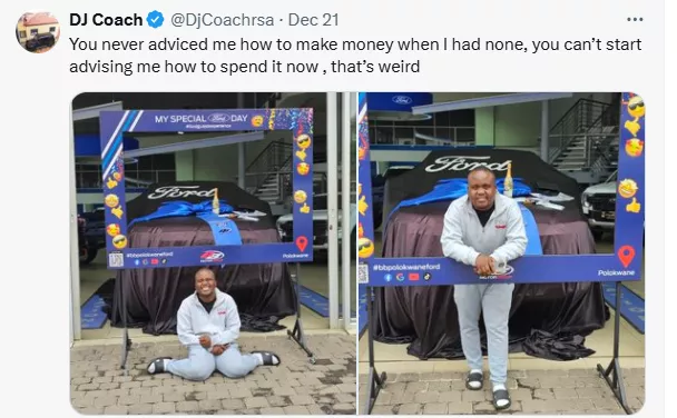 South African man celebrates as he becomes the first person to bring a Ferrari to his village at the age of 29