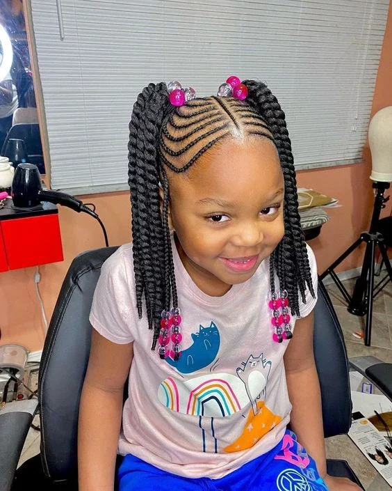 Beautiful Cornrow Hairstyles for Kids.