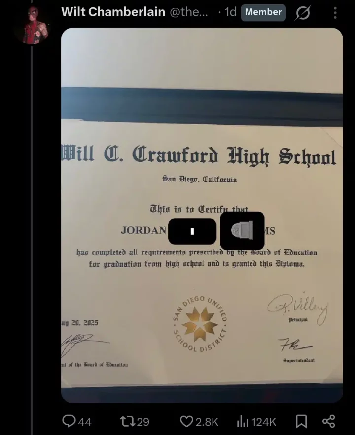17-year-old celebrates after graduating with 6 Fs and 400 absences