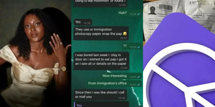 Lady calls out Nigeria immigration service after her application form was used to sell Akara to stranger