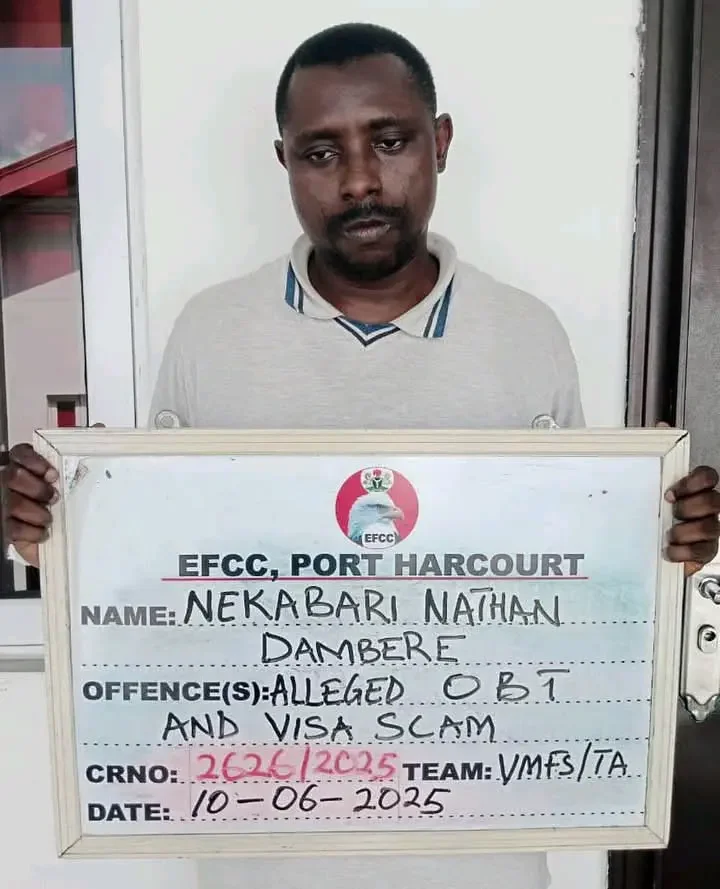 EFCC arraigns man over alleged N39.1m visa fraud in Rivers EFCC arraigns man over alleged N39.1m visa fraud in Rivers