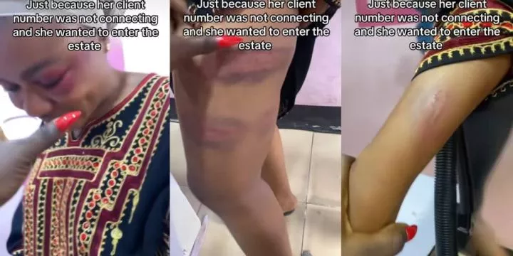 Soldier beats nail tech for trying to enter estate without pass Soldier beats nail tech for trying to enter estate without pass