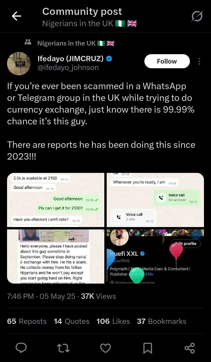 UK-based Nigerian allegedly scams victim of ₦5.3m