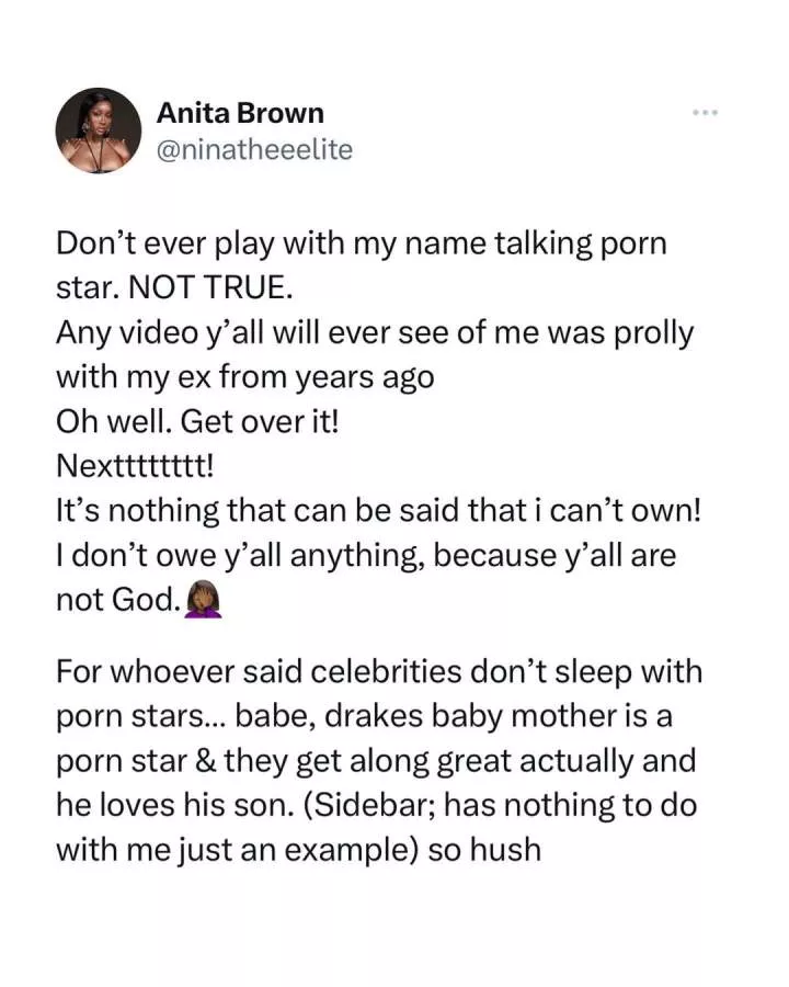 'Not true. Any video y'all will ever see of me was prolly with my ex from years ago'- American lady claiming she is expecting a child with Davido denies claims that she's a p0rn star