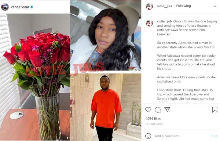 Ubi Franklin allegedly dumped by girlfriend, Adesuwa after milking his riches
