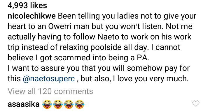 'Don't give your heart to Owerri man' - Singer Naeto C's wife, Nicole warns ladies