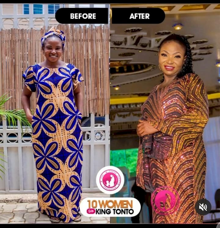 “May God bless you” – Reactions as Tonto Dikeh transforms and empowers 10 single mothers and widows (Video)