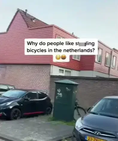 Netherlands-based Nigerian man blows hot after his bicycle was stolen for second time (Video)