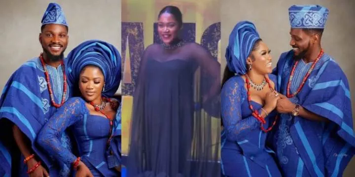 "Sharp shooter" - Fans hail Tobi Bakre as his wife Anu is spotted with baby bump at a recent event (video)