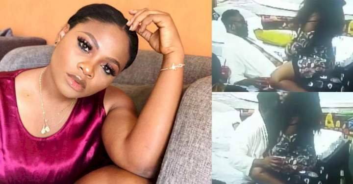 #BBNaija: Tega spotted in questionable position with Cross (Video)