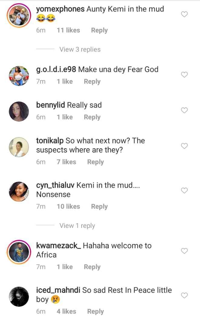 'Aunty Kemi in the mud' - Reactions as photos of Sylvester Oromoni's autopsy result reveals what killed him