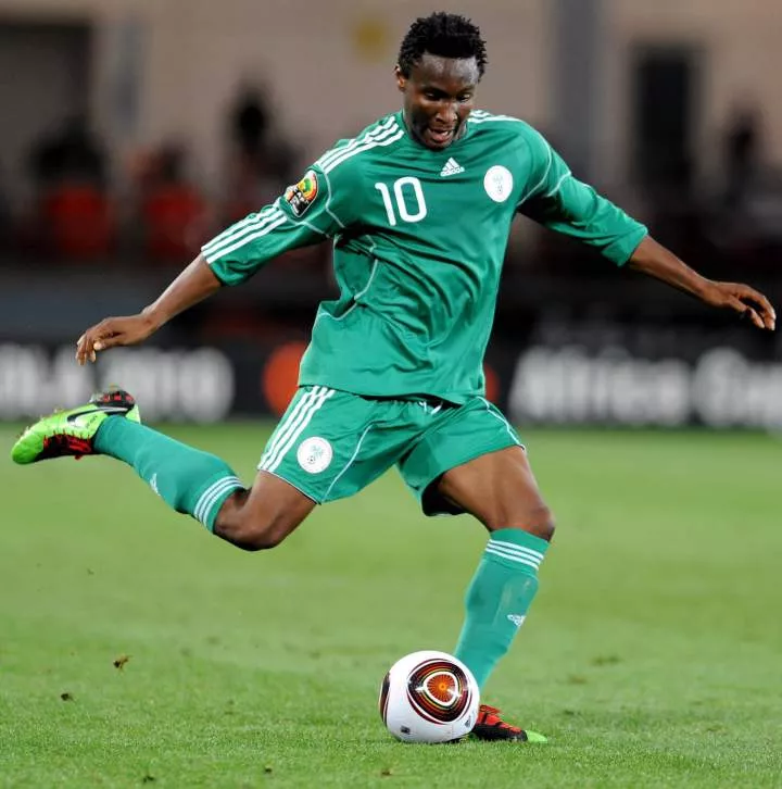 Mikel Obi in action for Nigeria in 2010 -- Image credit: Getty
