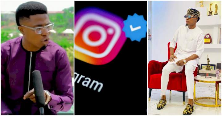 "God no go shame us" - Mc Edo Pikin celebrates his verified blue tick on Instagram