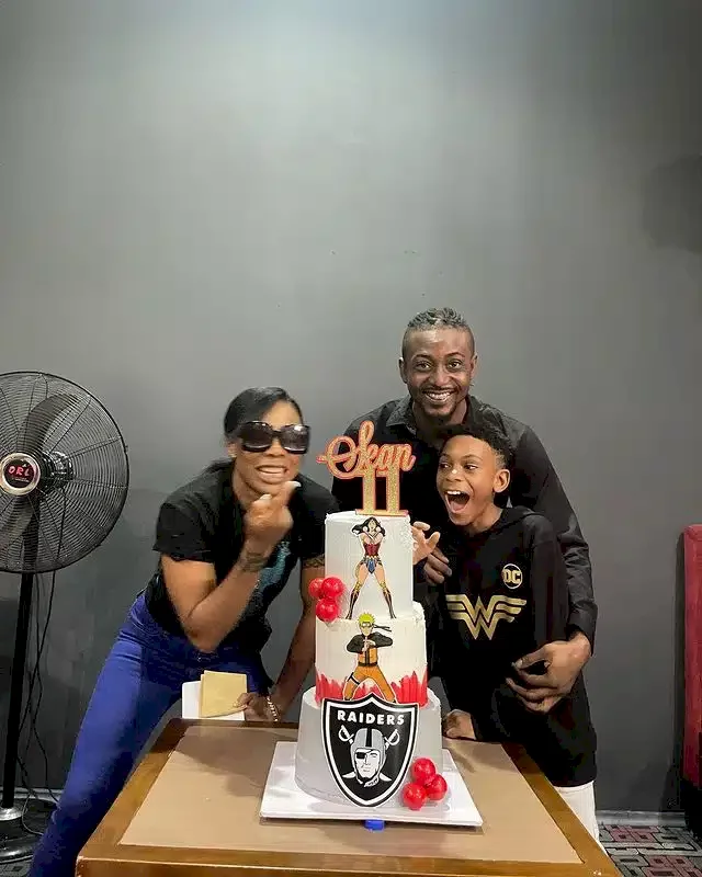 Kaffy reunites with ex-husband to celebrate their son's birthday (Video)