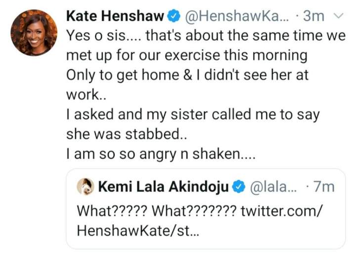 'I'm so angry and shaken' - Kate Henshaw blows hot over recent occurrence