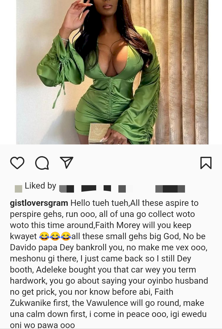 Davido's father, Adeleke accused of bankrolling married US-based model, Faith Morey; allegedly bought her a car (See Details)