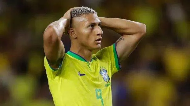 Richarlison in tears after poor performance for Brazil