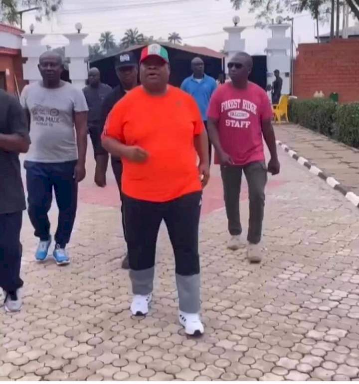 Davido's uncle, Sen. Ademola dances joyfully as he counts down to swearing-in as governor (Video)