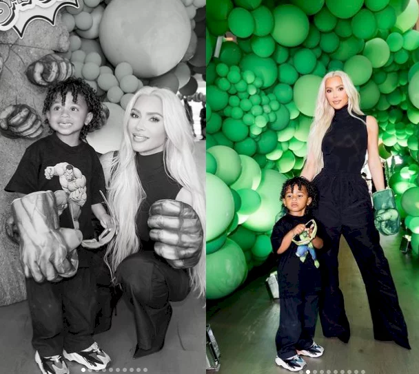 Kim Kardashian celebrates her son Psalm West's 3rd birthday with lavish Hulk-themed party (photos)