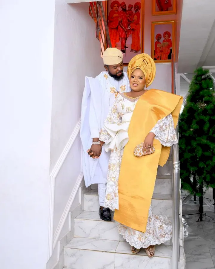 Prayers for safe delivery rolls in as Toyin Abraham flaunts baby bump (Video)