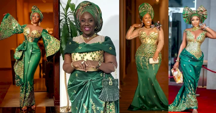 In Photos: Ini Edo, Joke Silva, Uche Jombo, Chidi Mokeme, Julius Agwu, Hilda Dokubo and other celebs at Rita Dominic's traditional wedding