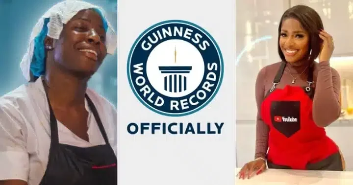 Hilda Baci reacts as Guinness World Records officially announces her as winner of longest cooking marathon