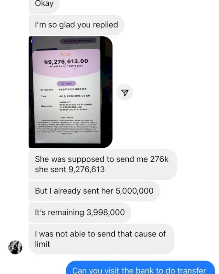 'Good people still exist in Nigeria' - Crypto trader narrates how young man retuned N9m that was mistakenly sent to him