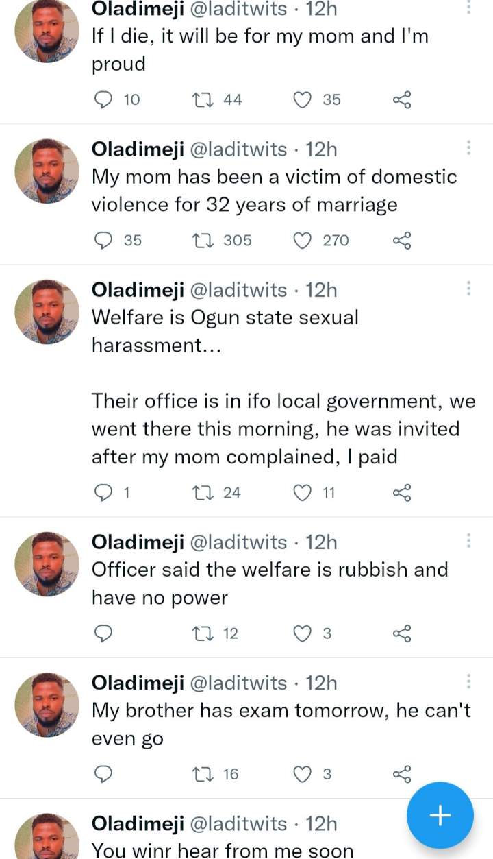 DPO of Ifo police station asked them to detain my brother and I when we went to report my father for domestic violence against my mother - Forensic biologist cries out from station