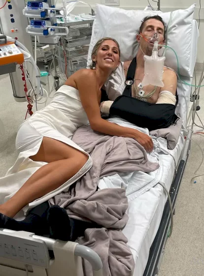 Groom gets hospitalised on wedding night after suffering terrible injuries while trying to show bride how much he loves her