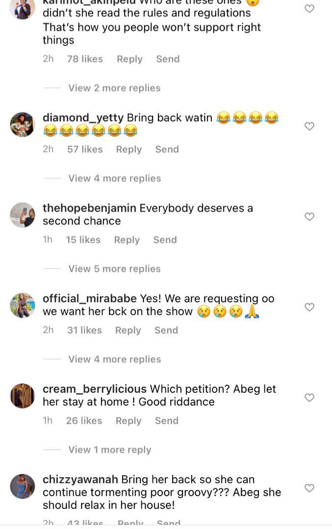 #BBNaija: Reactions as over 3000 fans sign petition for organisers to bring back disqualified housemate, Beauty