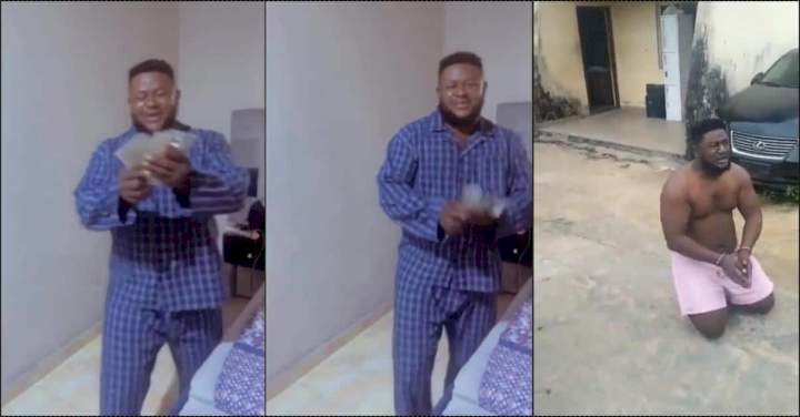 "My wife just born" - Notorious kidnapper begs for mercy following arrest (Video)