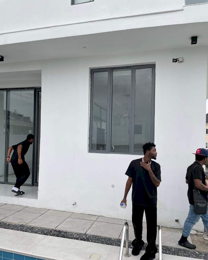 Omah Lay Shows Off Newly Acquired Mansion (Photos)