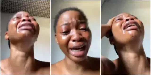 Nigerian lady cries her eyes out after losing all her savings to sports bet; Video causes buzz