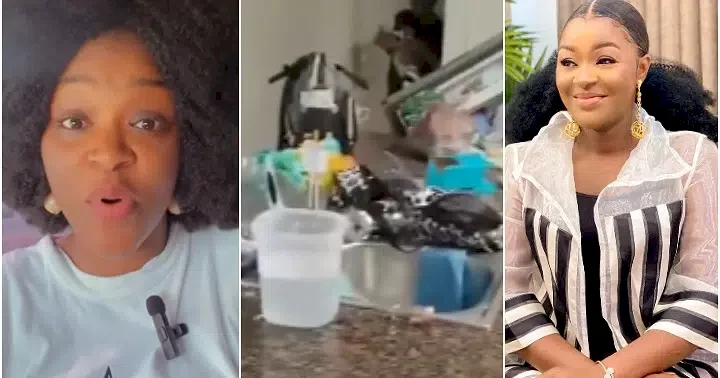 "I see myself in your son" - Chacha Eke tells mother of young boy who destroyed properties at home (Video)