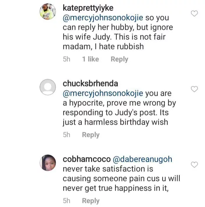 'You are a hypocrite' - Nigerians drag Mercy Johnson over her comment on Yul Edochie's post